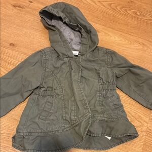 Old Navy Green Utility Raincoat with Hood